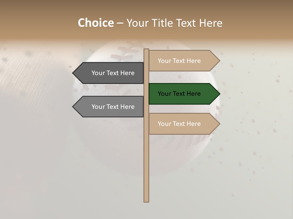Chair Office Toon PowerPoint Template