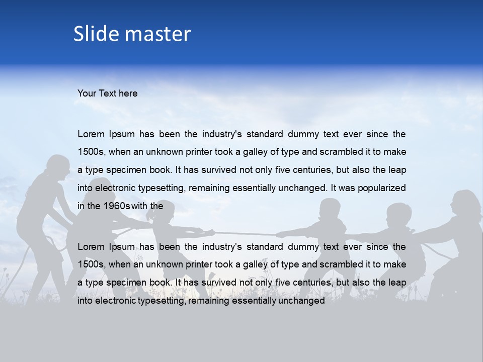 Relax Tropical Swimming PowerPoint Template