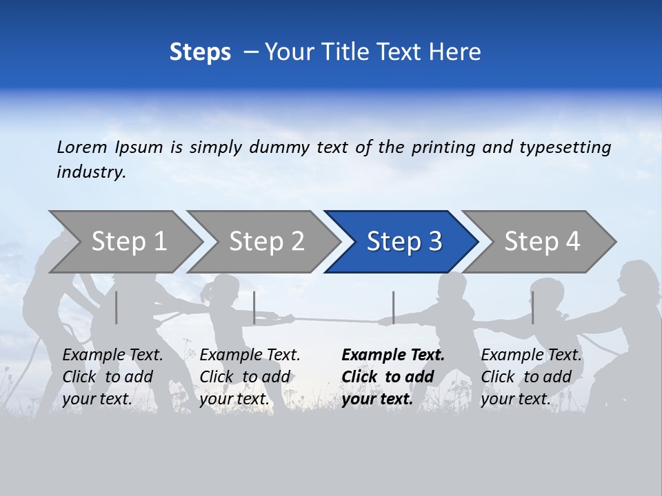Relax Tropical Swimming PowerPoint Template