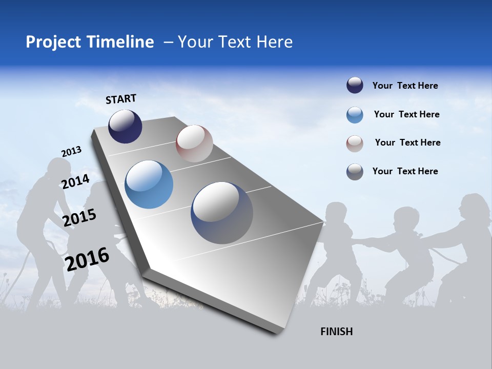 Relax Tropical Swimming PowerPoint Template