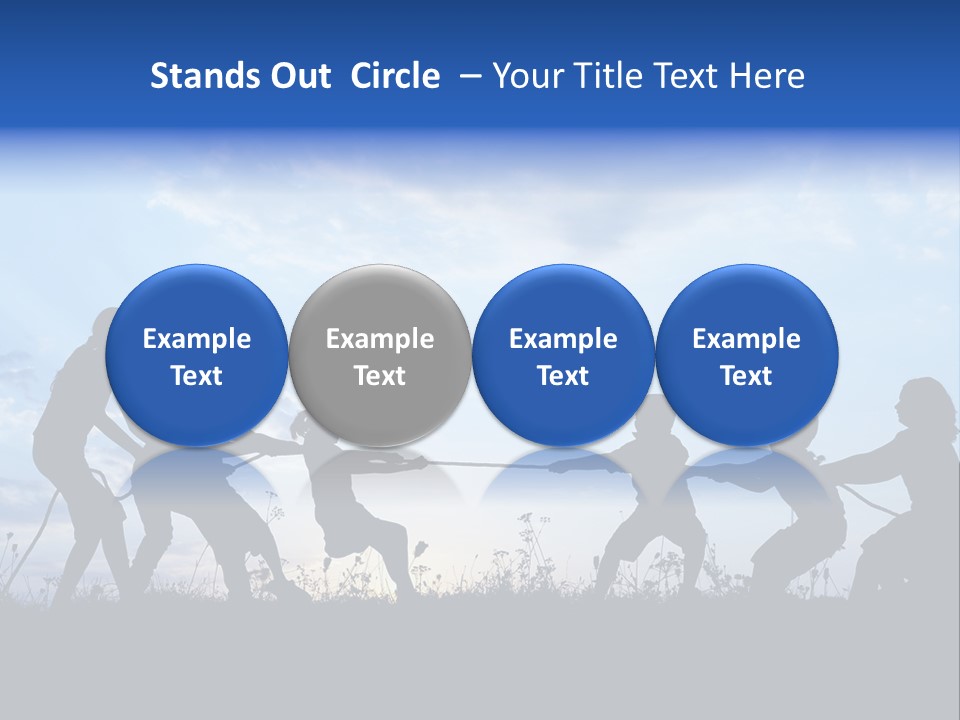 Relax Tropical Swimming PowerPoint Template