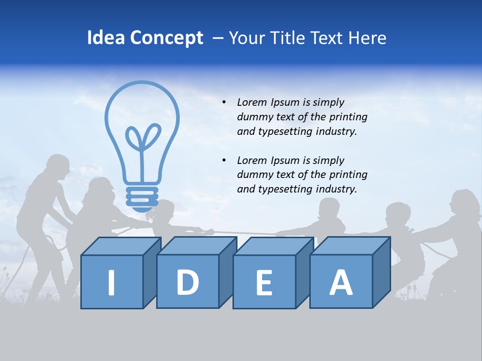 Relax Tropical Swimming PowerPoint Template