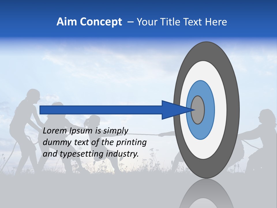 Relax Tropical Swimming PowerPoint Template