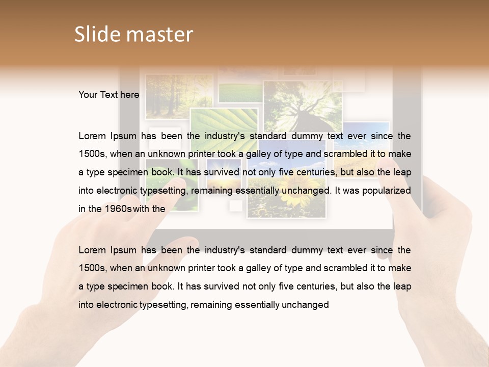 Multimedia Photo Cards PowerPoint Template