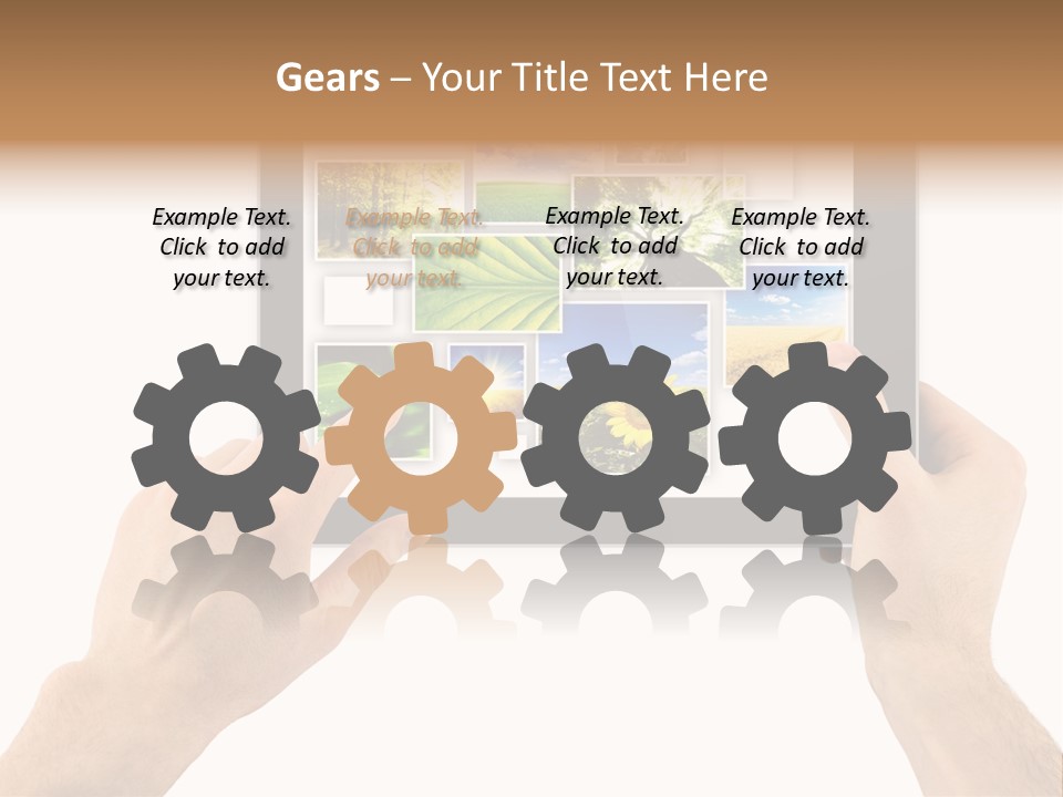 Multimedia Photo Cards PowerPoint Template