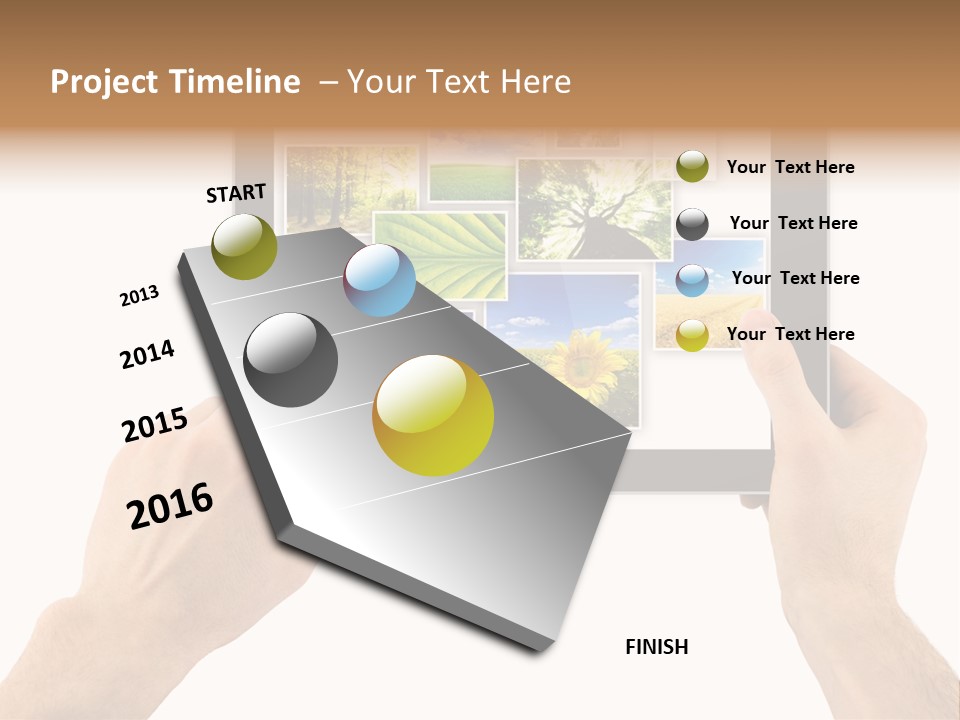 Multimedia Photo Cards PowerPoint Template