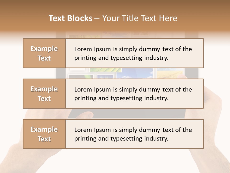 Multimedia Photo Cards PowerPoint Template