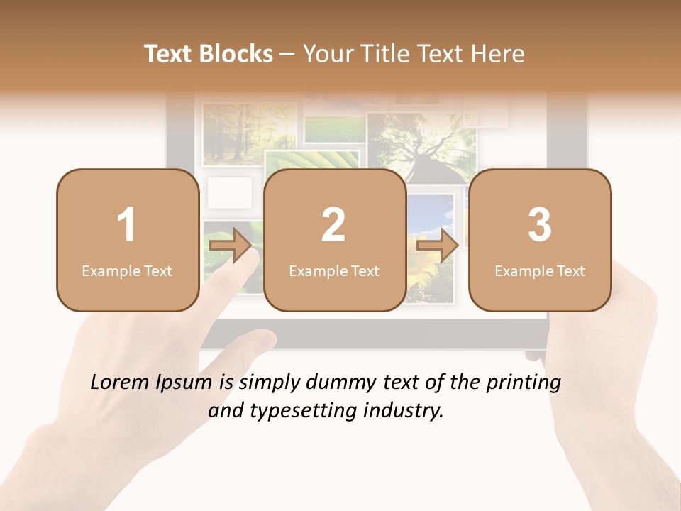 Multimedia Photo Cards PowerPoint Template