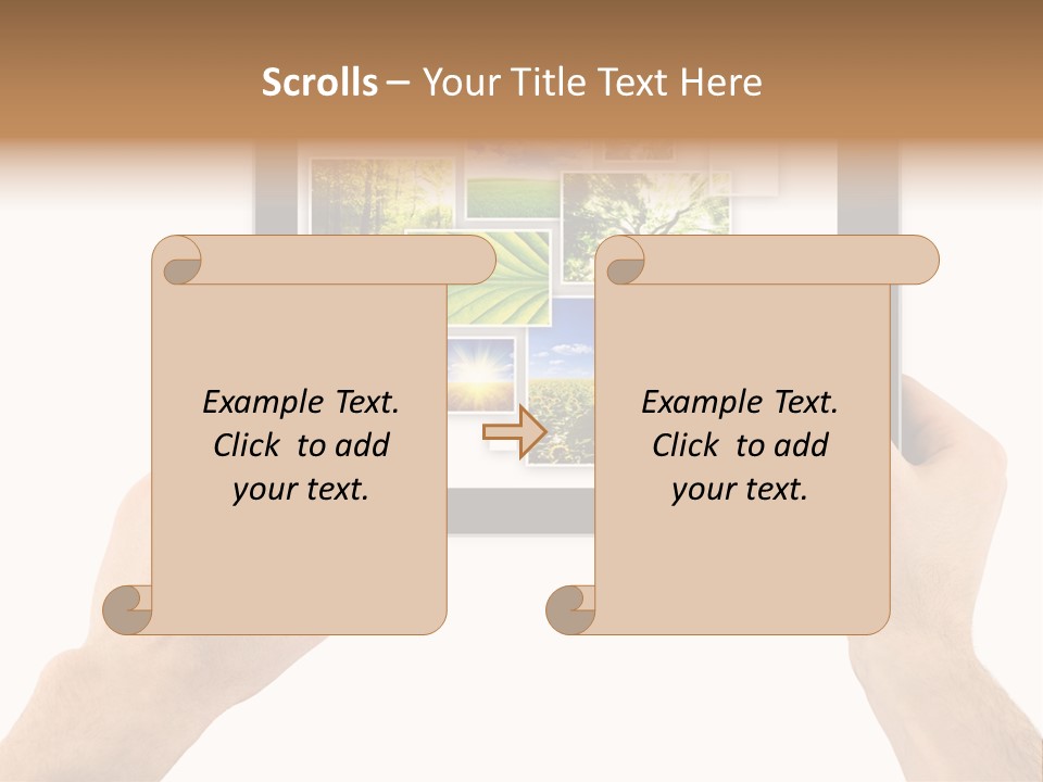 Multimedia Photo Cards PowerPoint Template