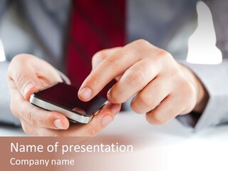 Typing Contemporary Business PowerPoint Template