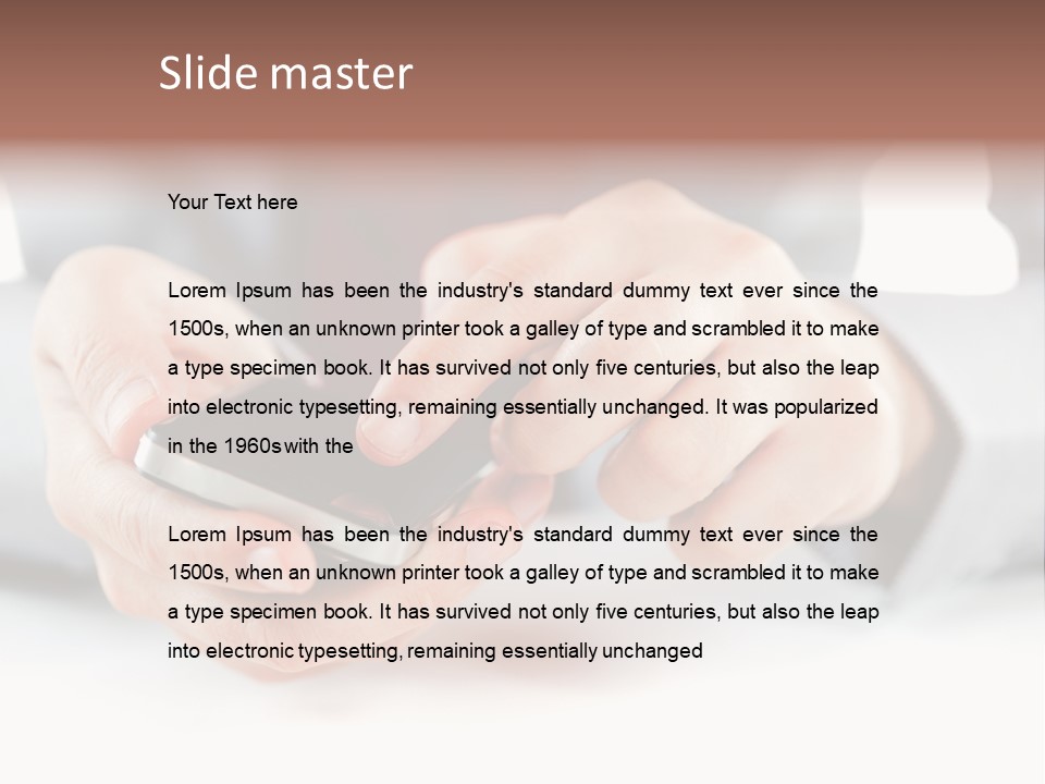 Typing Contemporary Business PowerPoint Template