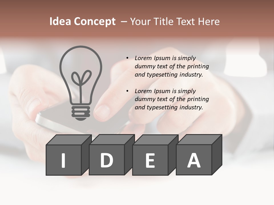 Typing Contemporary Business PowerPoint Template