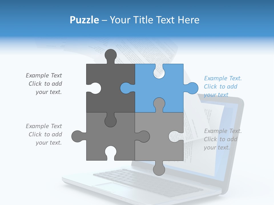 Mail Letter Page PowerPoint Template