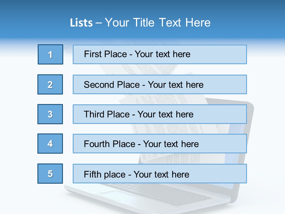 Mail Letter Page PowerPoint Template