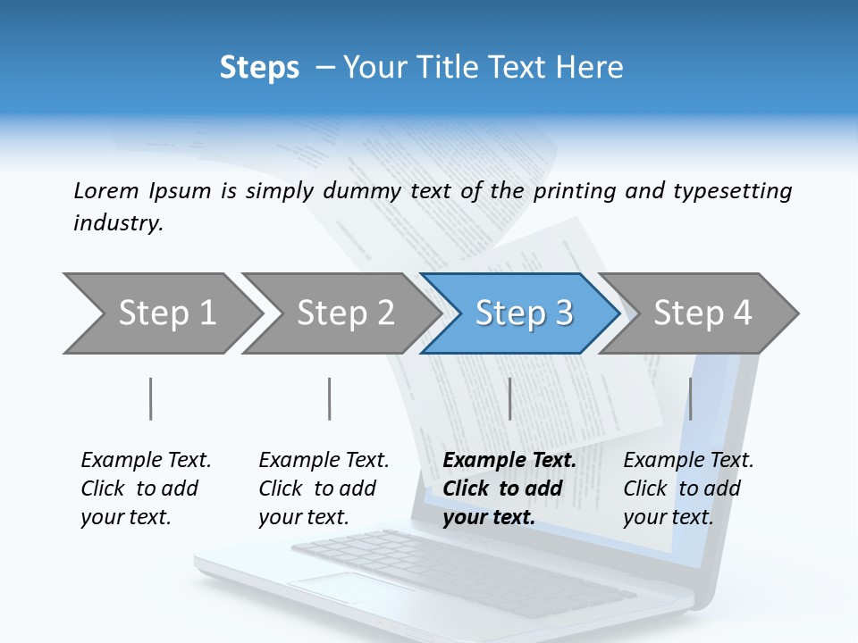 Mail Letter Page PowerPoint Template