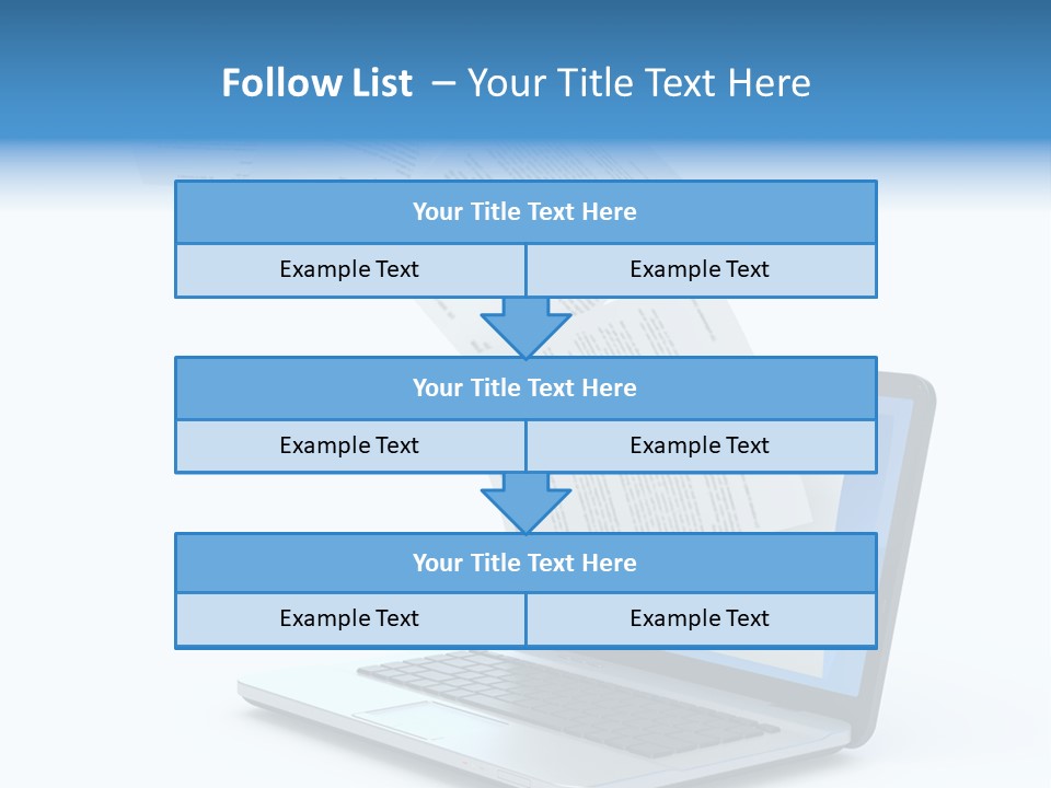 Mail Letter Page PowerPoint Template