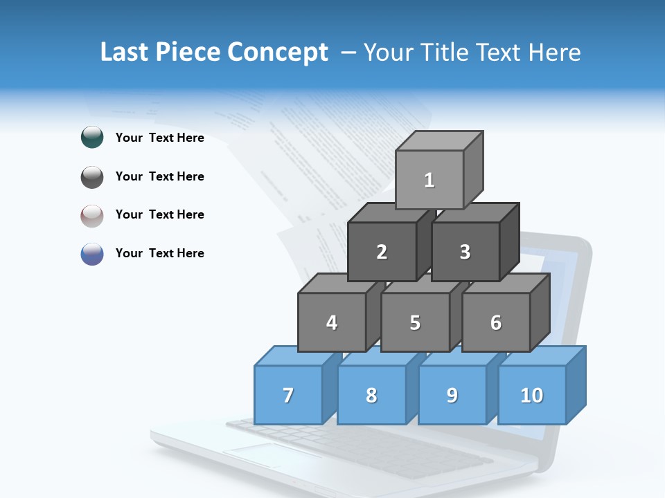 Mail Letter Page PowerPoint Template