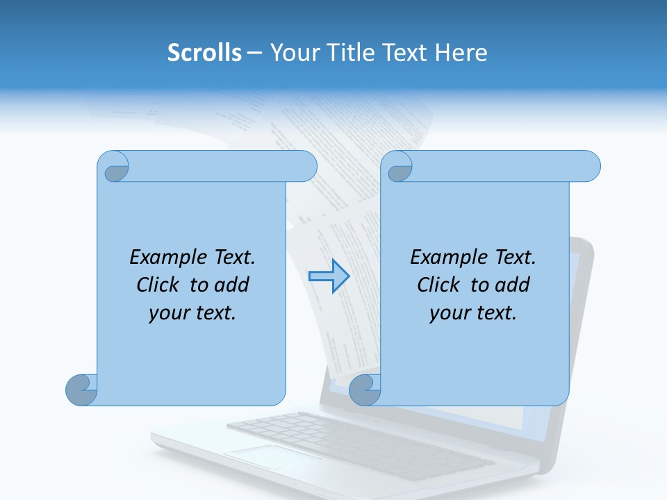 Mail Letter Page PowerPoint Template