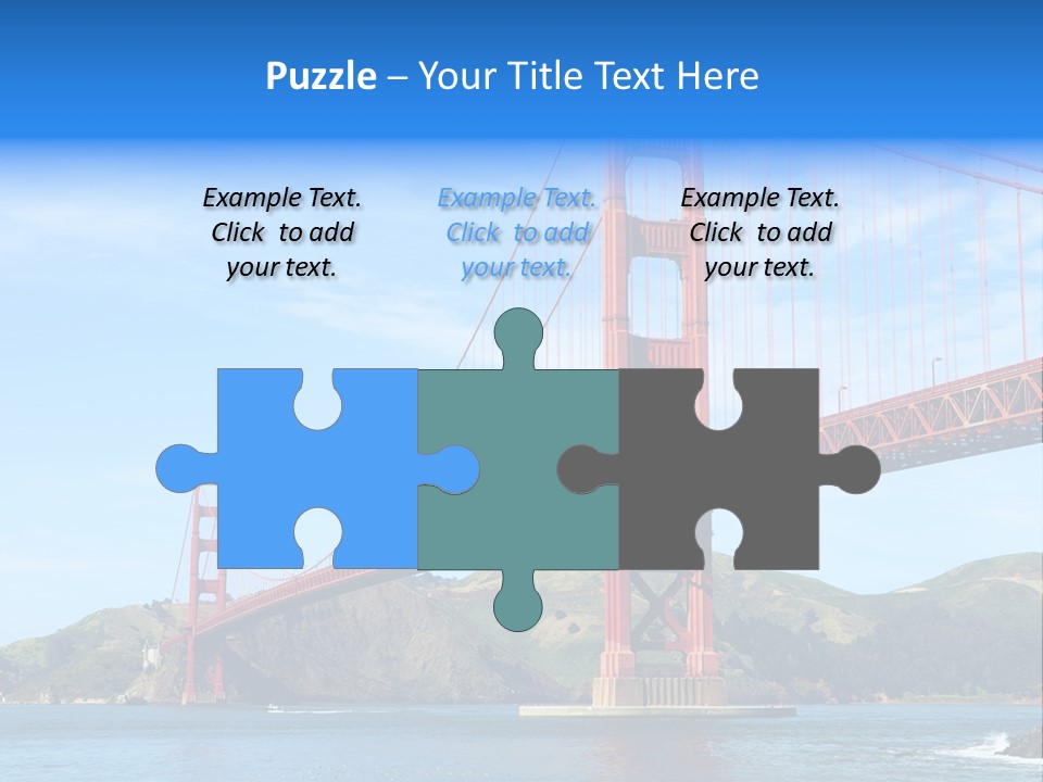 Architecture Bridge Cable PowerPoint Template