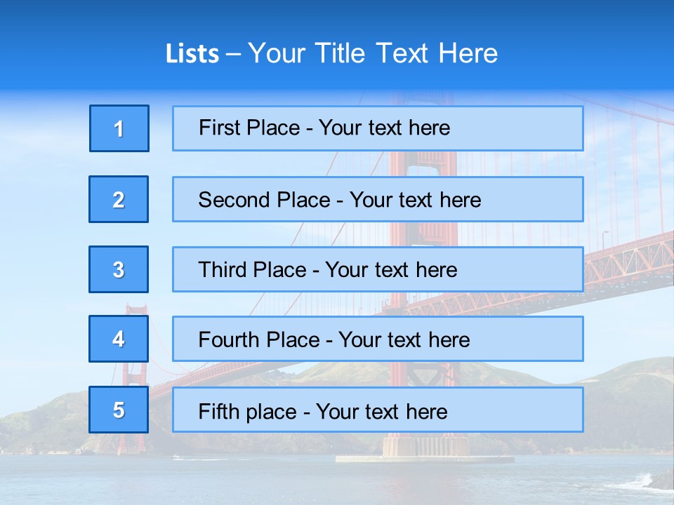 Architecture Bridge Cable PowerPoint Template