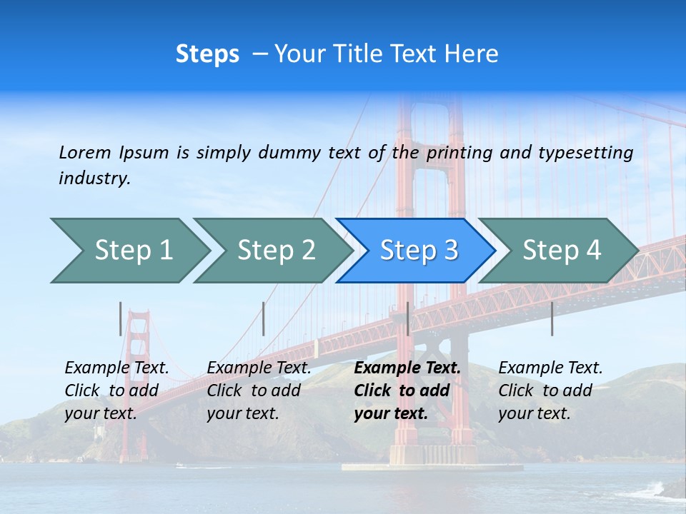 Architecture Bridge Cable PowerPoint Template