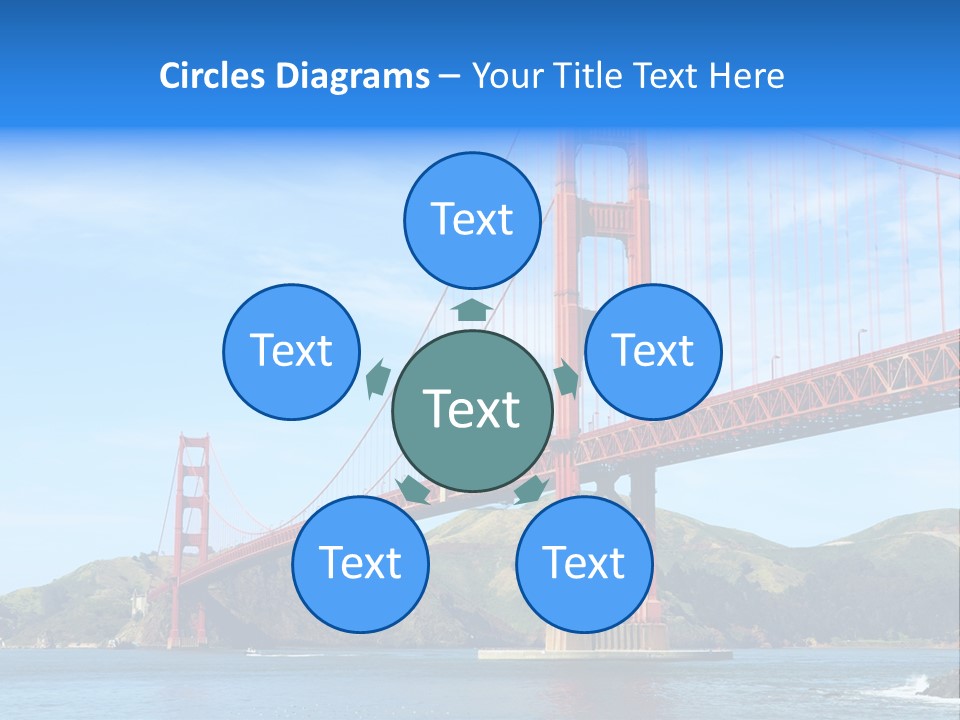 Architecture Bridge Cable PowerPoint Template