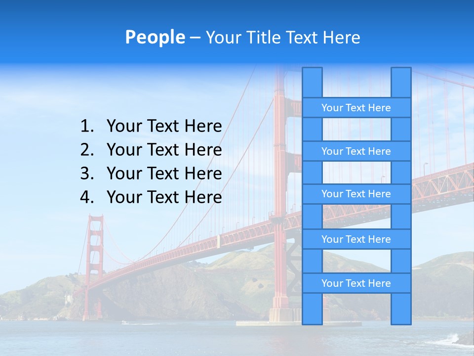 Architecture Bridge Cable PowerPoint Template