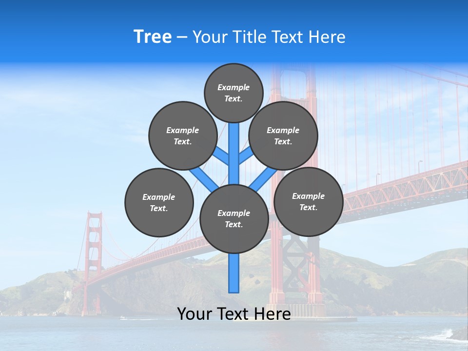 Architecture Bridge Cable PowerPoint Template