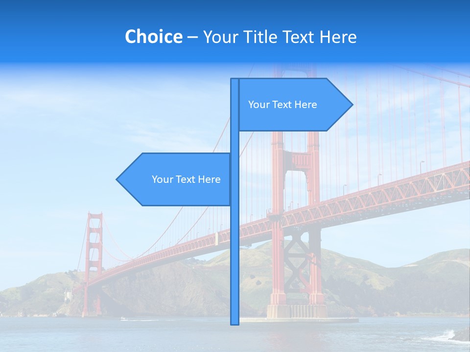 Architecture Bridge Cable PowerPoint Template