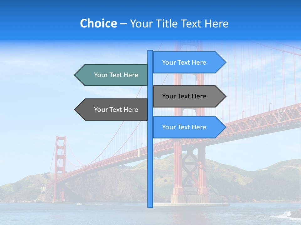 Architecture Bridge Cable PowerPoint Template
