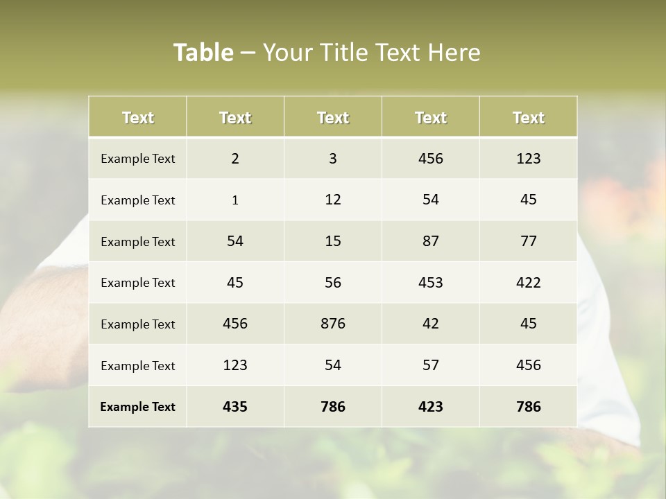 Secateurs Gardener Blue Collar PowerPoint Template