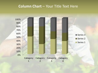 Secateurs Gardener Blue Collar PowerPoint Template