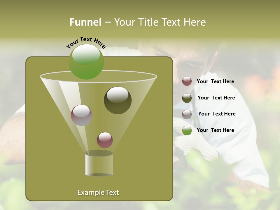 Secateurs Gardener Blue Collar PowerPoint Template