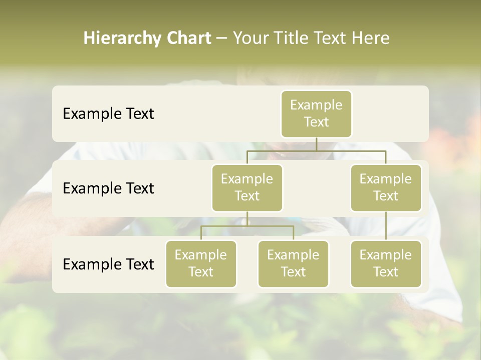 Secateurs Gardener Blue Collar PowerPoint Template