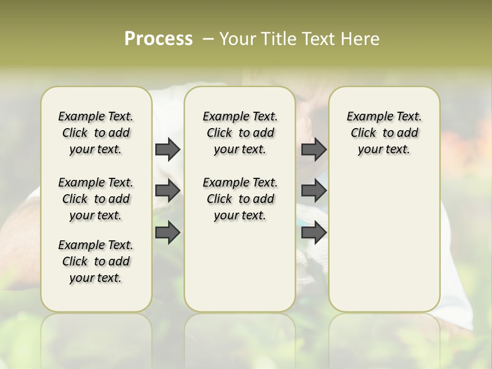 Secateurs Gardener Blue Collar PowerPoint Template
