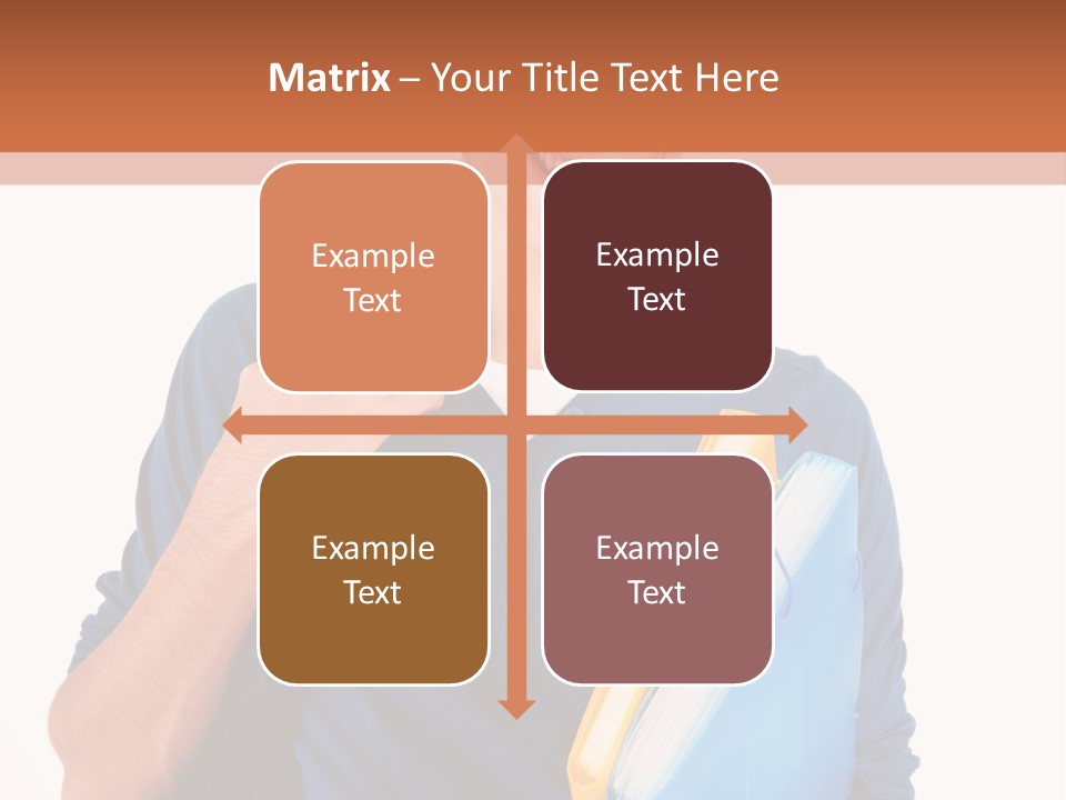 Guy University Isolated PowerPoint Template