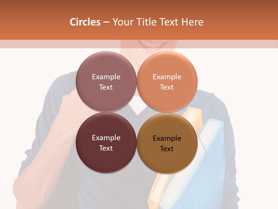 Guy University Isolated PowerPoint Template