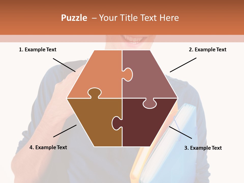 Guy University Isolated PowerPoint Template