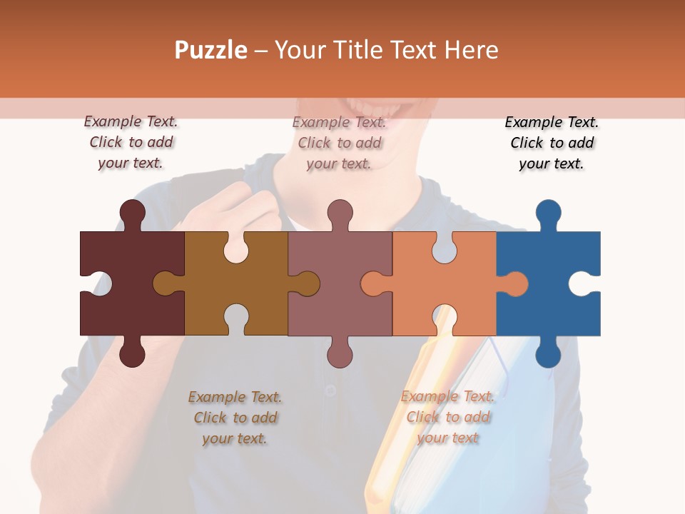 Guy University Isolated PowerPoint Template