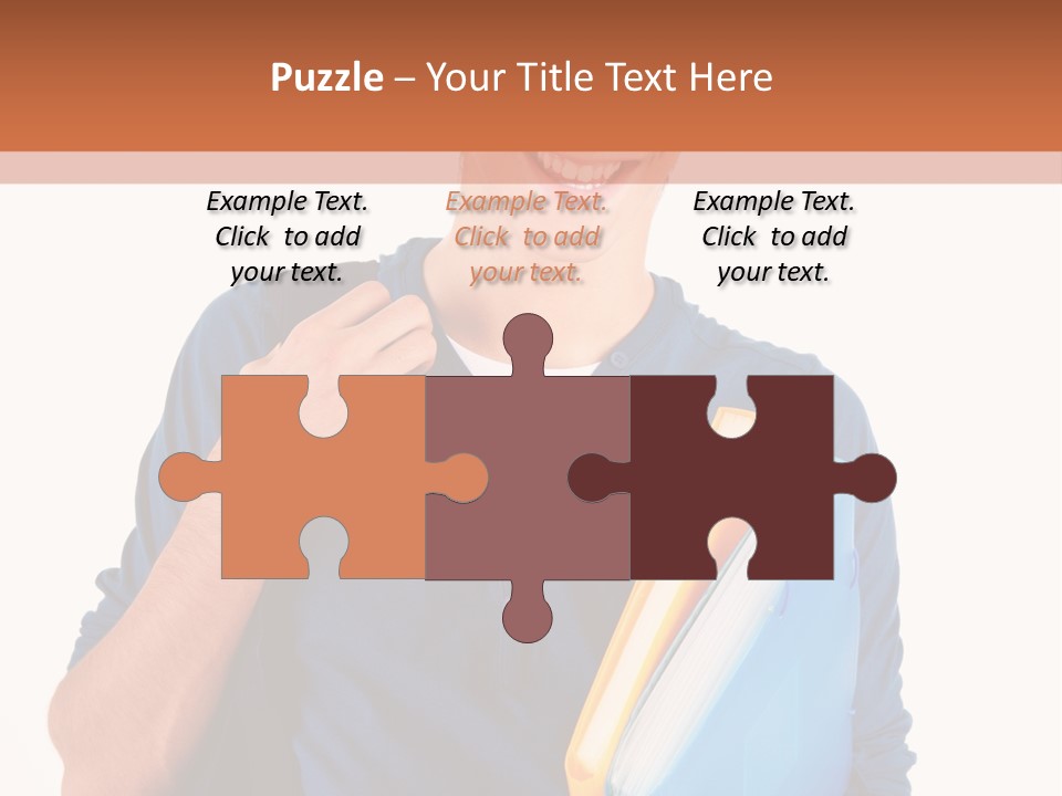 Guy University Isolated PowerPoint Template