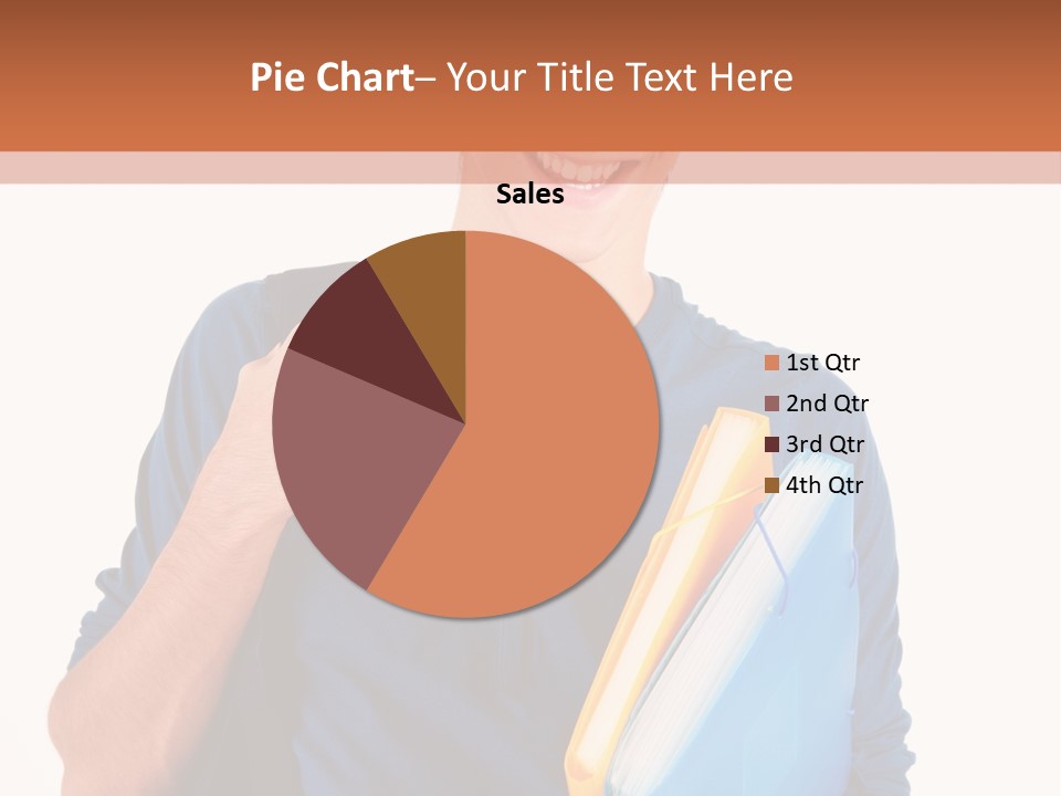 Guy University Isolated PowerPoint Template
