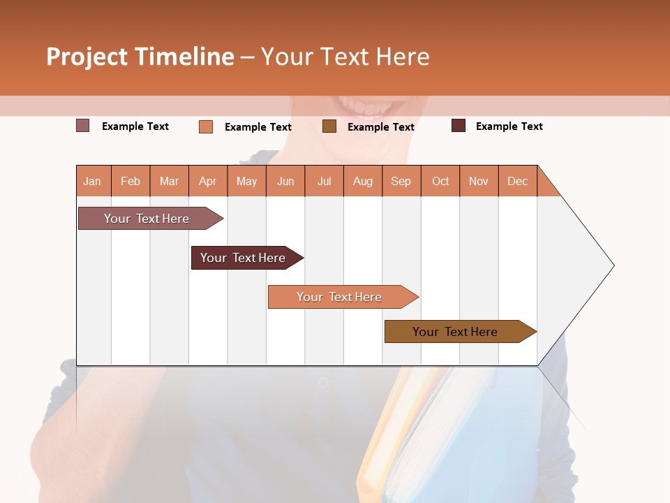 Guy University Isolated PowerPoint Template
