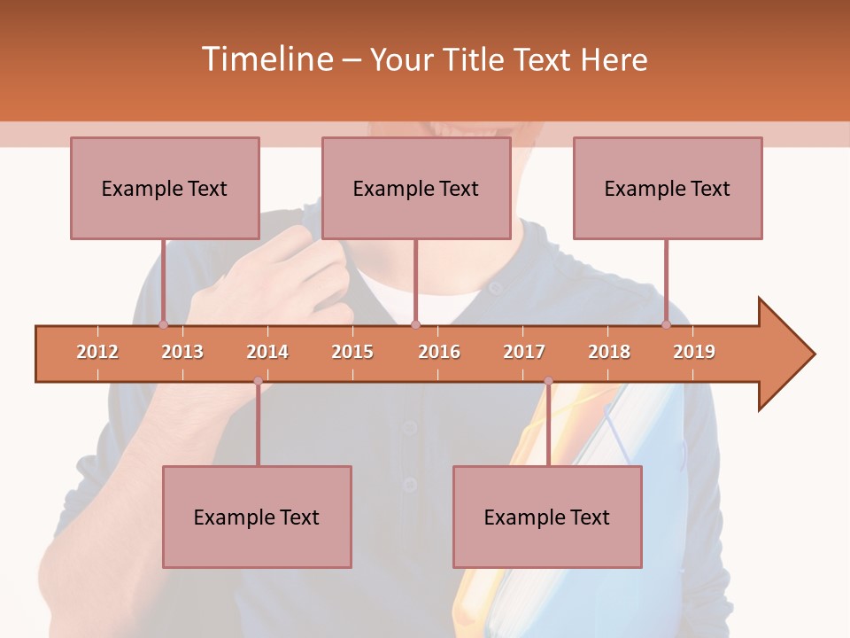 Guy University Isolated PowerPoint Template