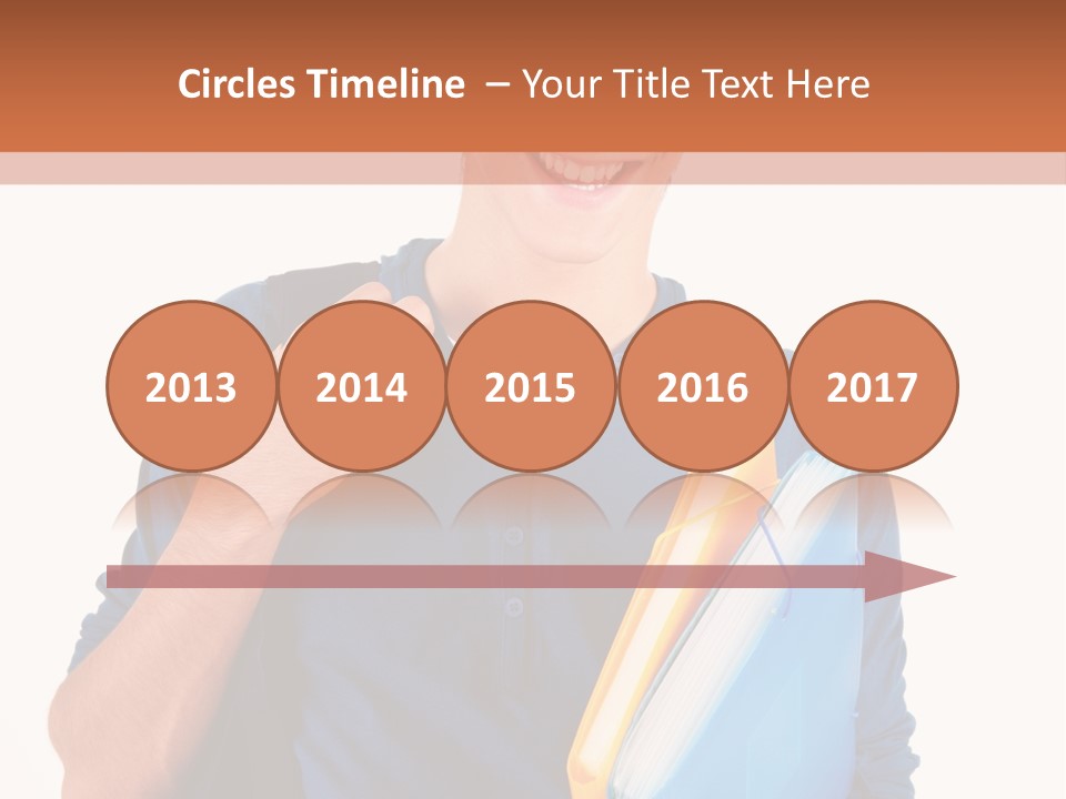 Guy University Isolated PowerPoint Template