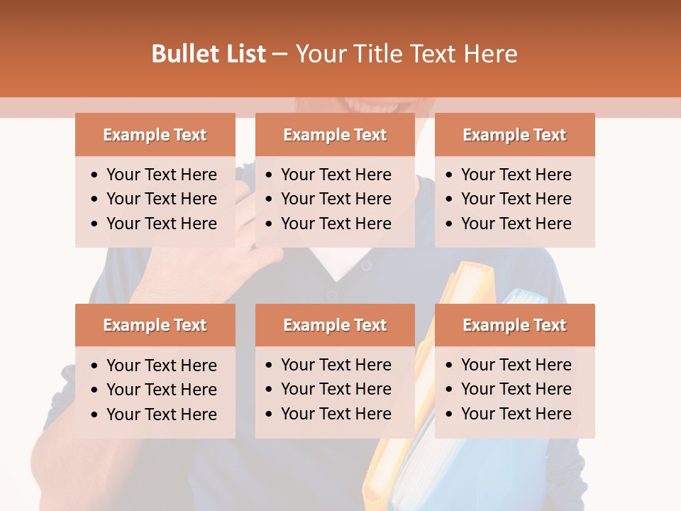 Guy University Isolated PowerPoint Template