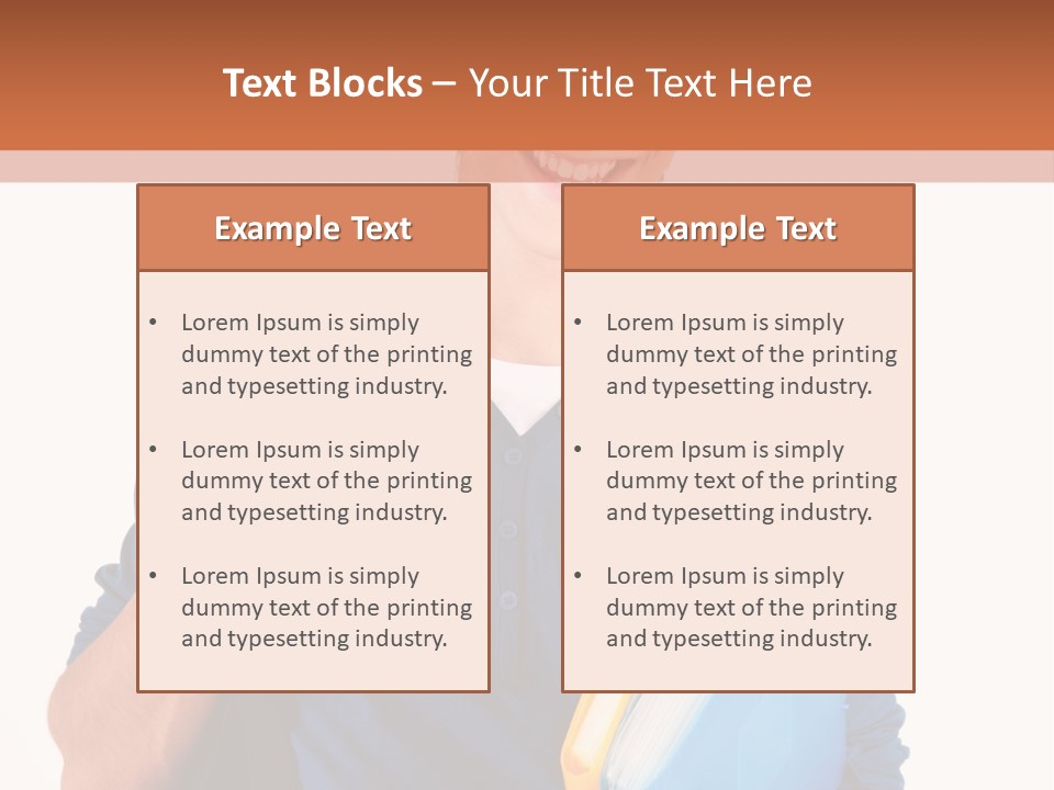 Guy University Isolated PowerPoint Template
