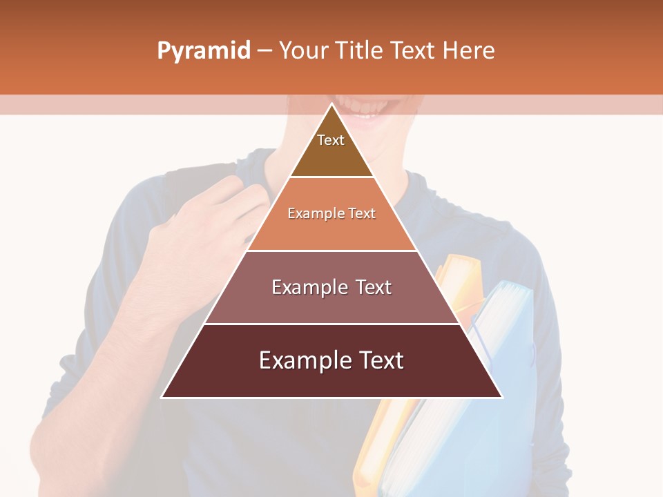 Guy University Isolated PowerPoint Template