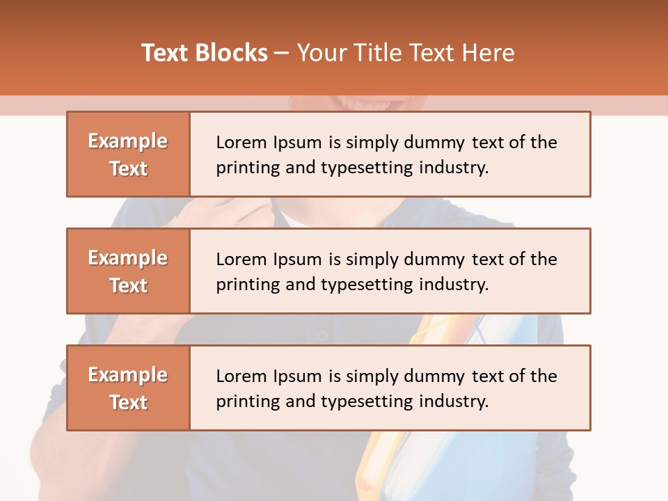 Guy University Isolated PowerPoint Template