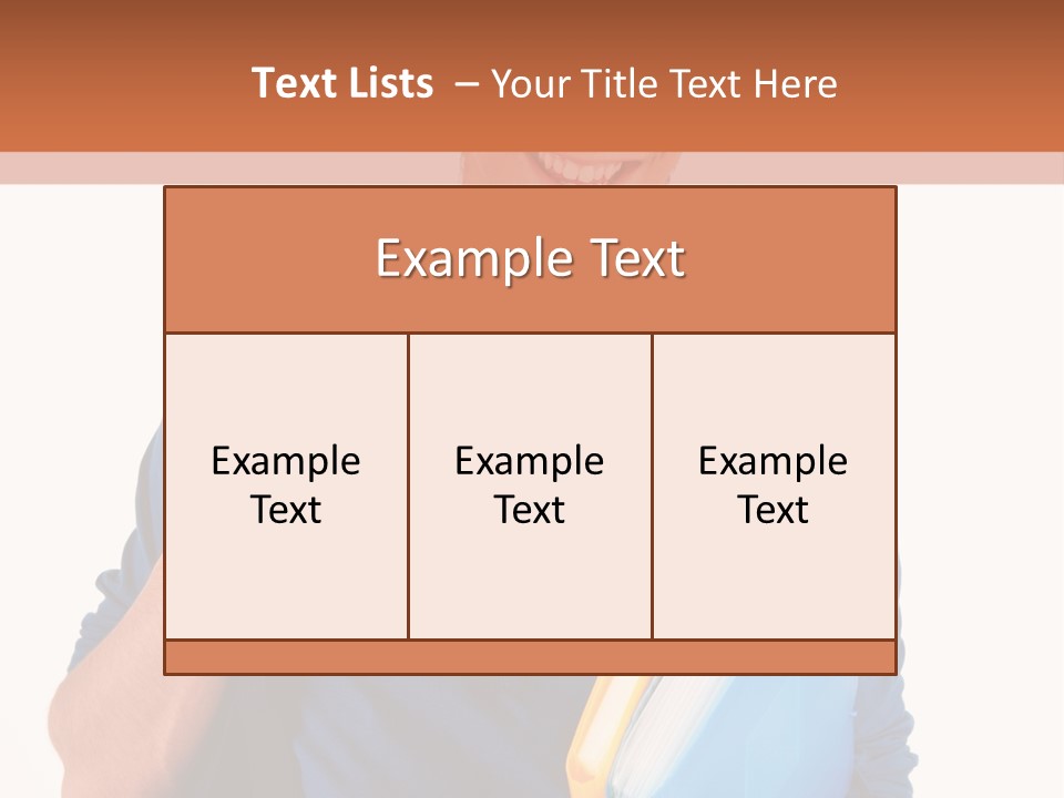 Guy University Isolated PowerPoint Template