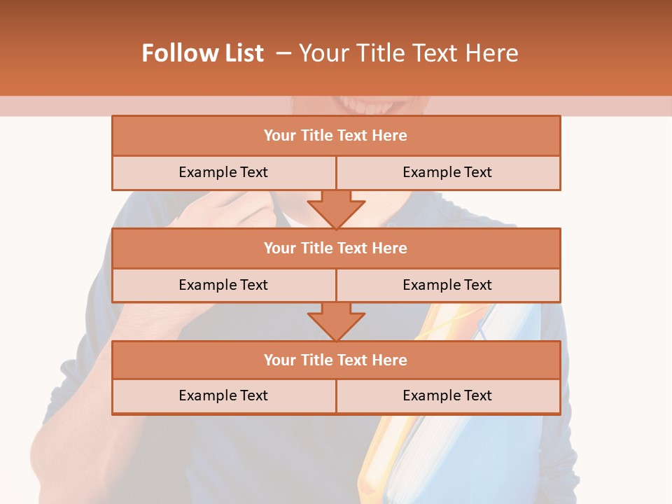 Guy University Isolated PowerPoint Template